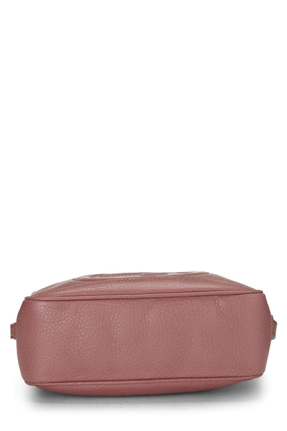 Gucci, Soho Disco en cuir grainé rose d'occasion, rose