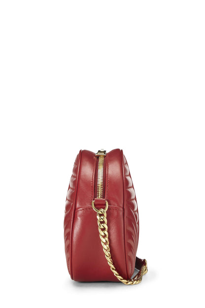 Prada, Pre-Loved Red Calfskin Diagramme Crossbody Bag, Red