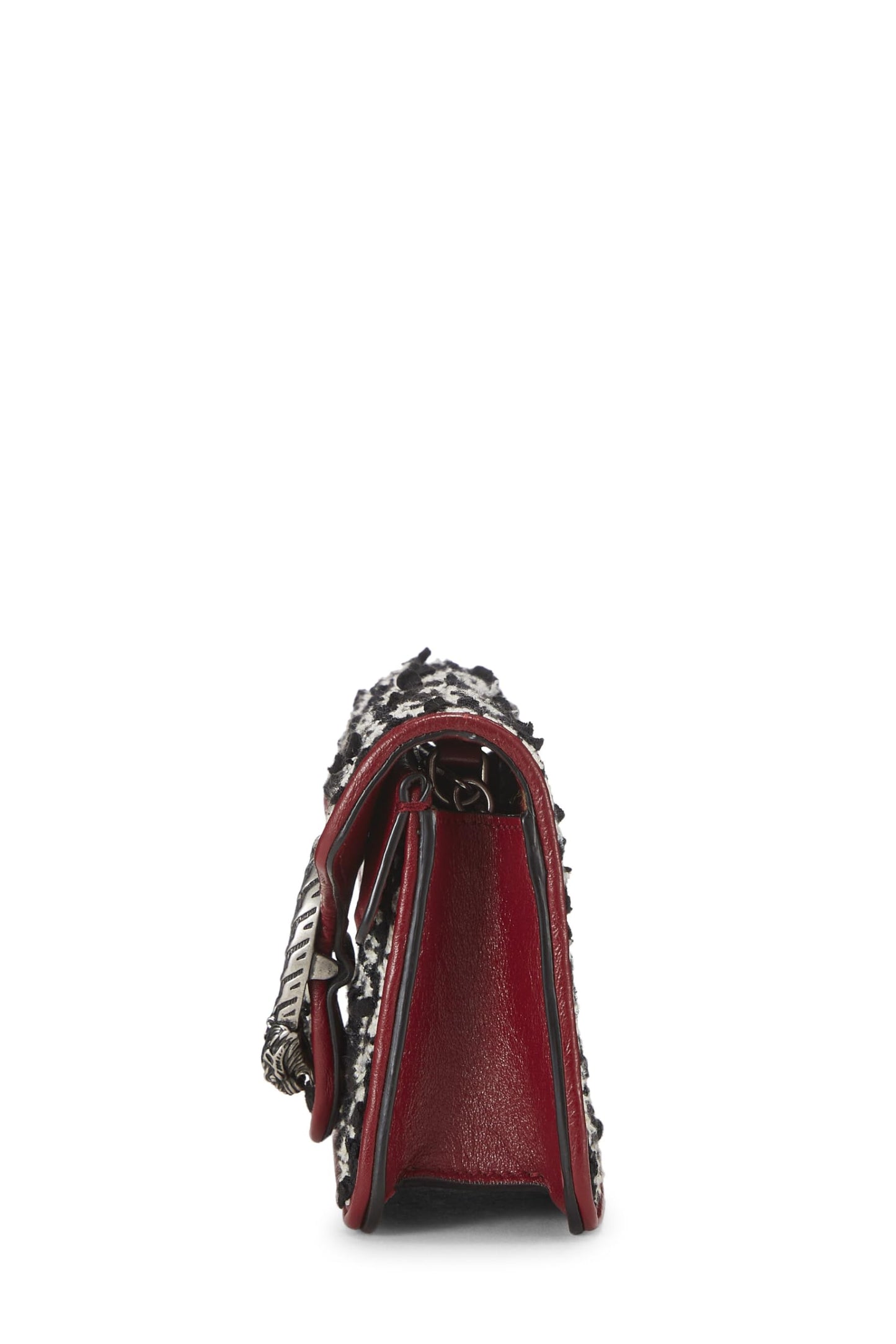 Gucci, sac à bandoulière Dionysus Super Mini en tweed multicolore d'occasion, multicolore