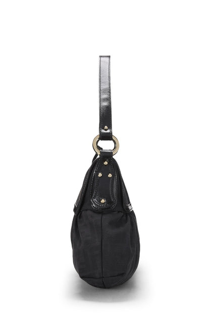 Fendi, sac à dos Zucca Canvas Chef Medium d'occasion, noir