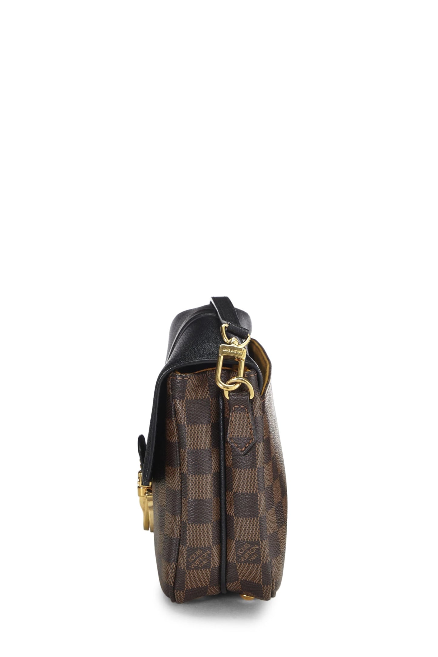 Louis Vuitton, bandolera Damier Ebene Clapton negra de segunda mano, negra