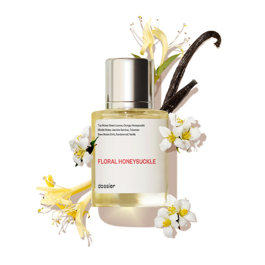 Dossier - Floral Honeysuckle - Eau de Parfum - Inspiré par G.Bloom - Parfum Luxe - Pure Infused - Sans Paraben - Vegan - Pour Femmes Hommes Unisexe - Parfum 1,70z (Spray 50ml)