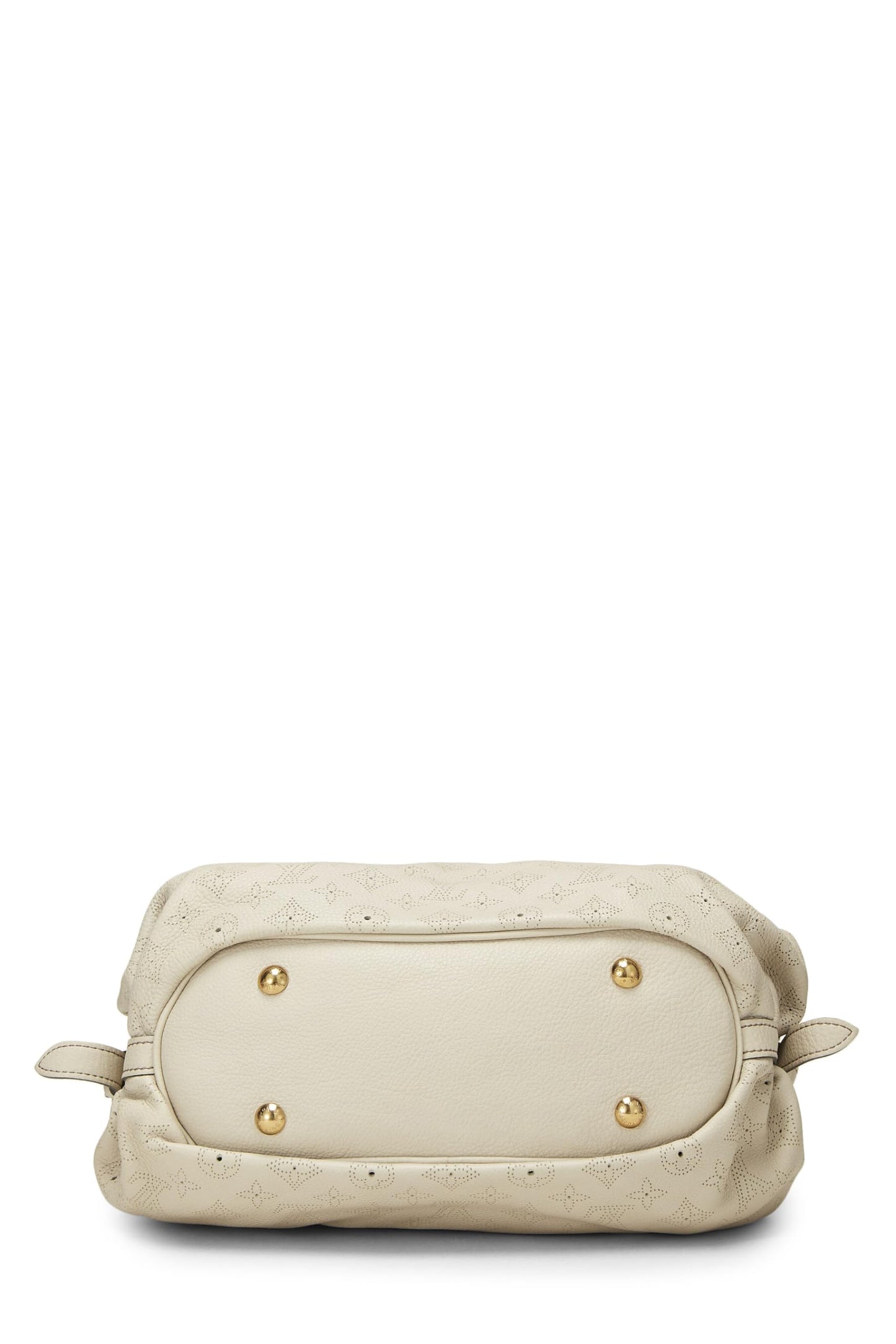 Louis Vuitton, sac à main en cuir Mahina XS blanc monogrammé d'occasion, blanc