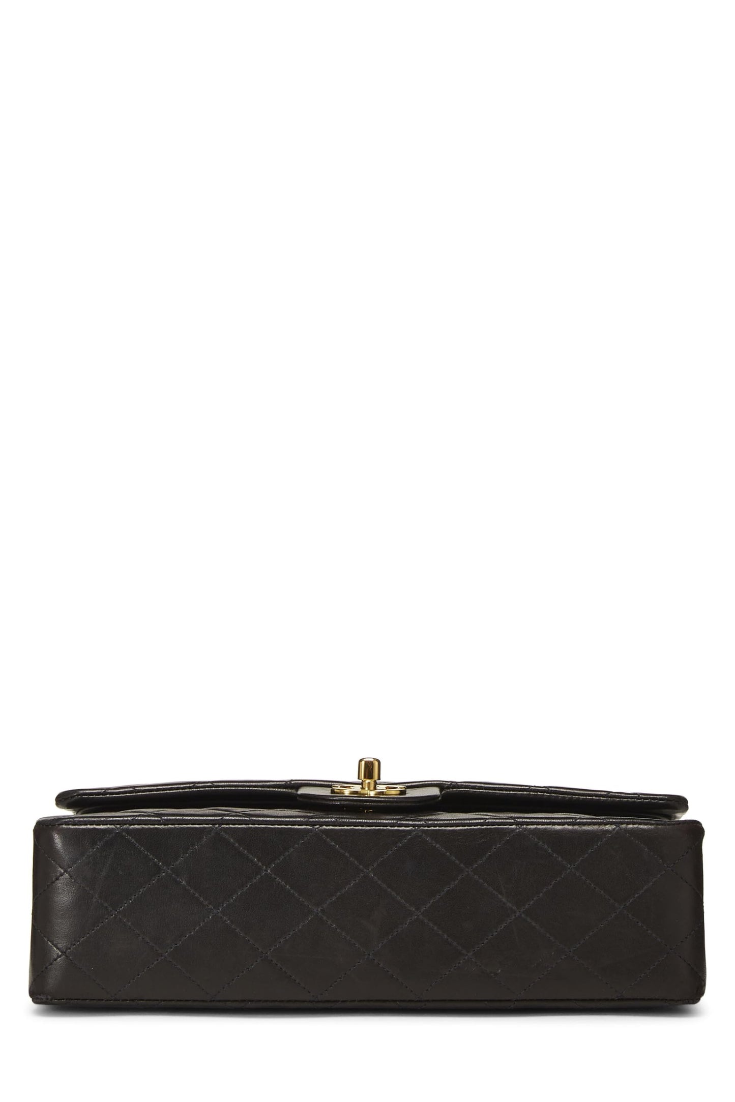 Chanel, Pre-Loved Black Quilted Lambskin Classic Double Flap Medium, Black