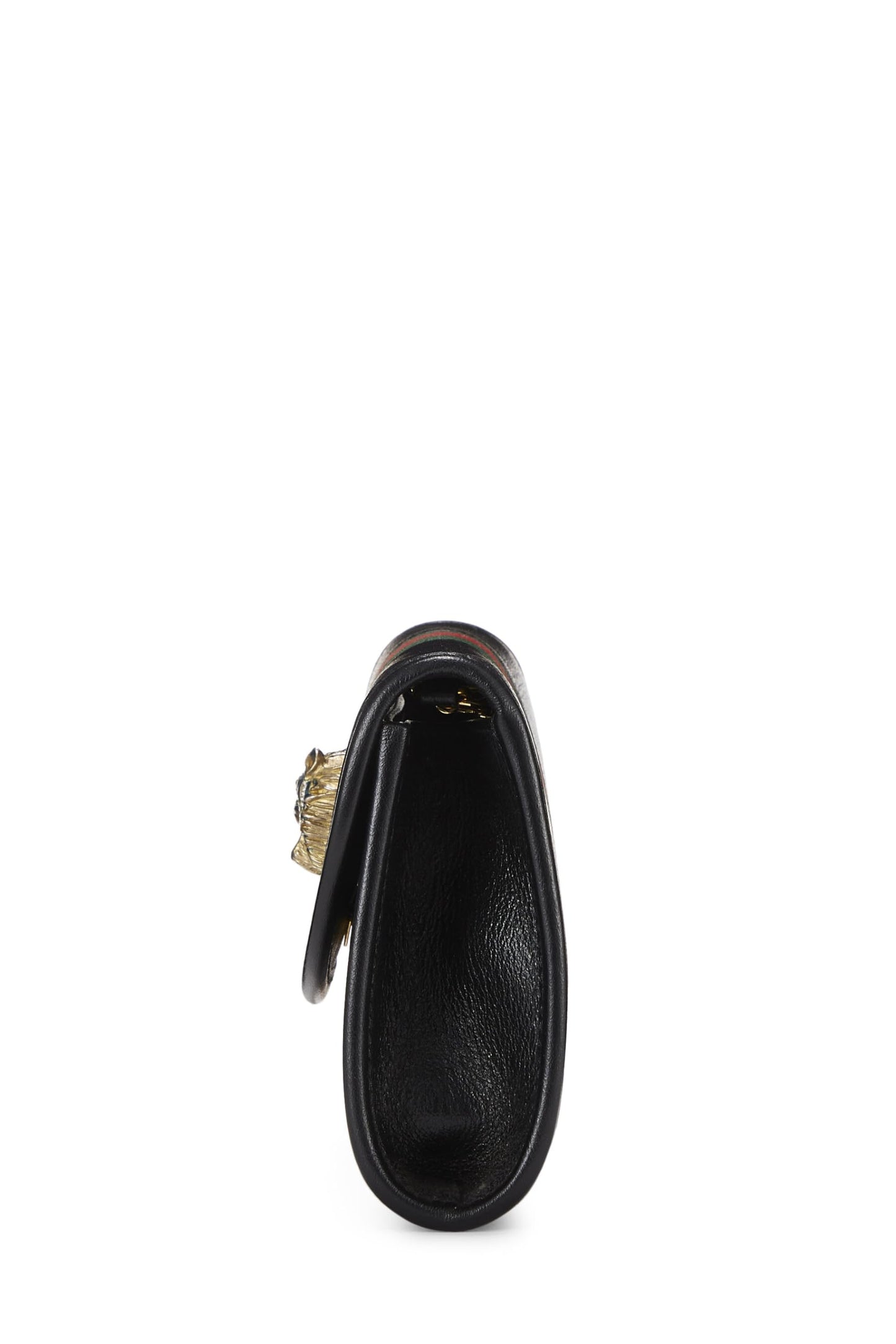 Gucci, Mini sac à bandoulière en cuir noir Rajah d'occasion, noir