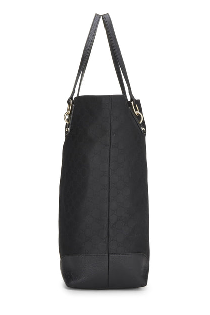 Gucci, sac fourre-tout GG en nylon noir d'occasion, noir