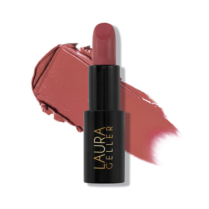 LAURA GELLER NEW YORK Modern Classic Matte Lipstick - Mauve Majesty - Ultra-Rich Color - Luxurious and Lightweight - Matte Finish