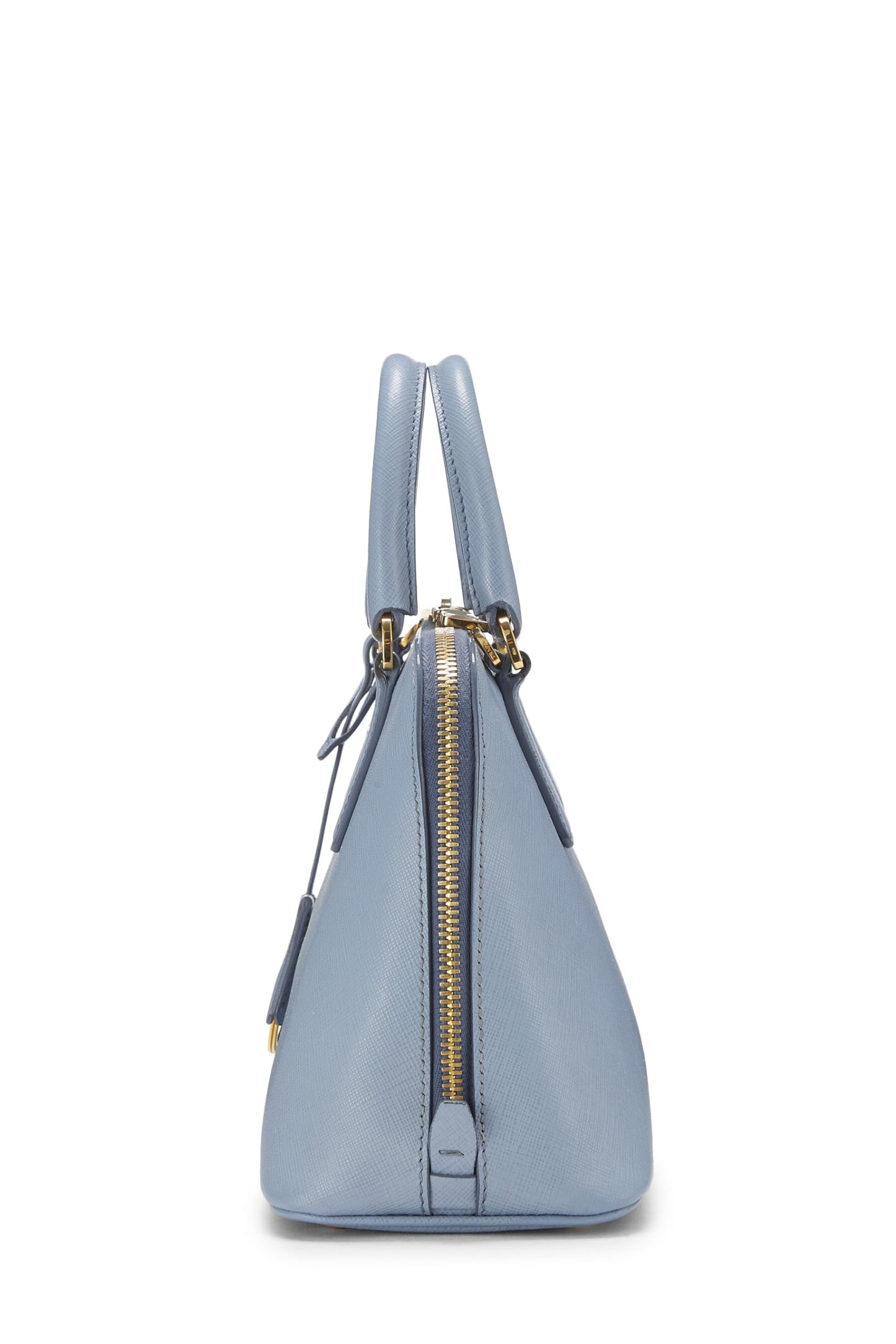 Prada, Pre-Loved Blue Saffiano Promenade Pequeño, Azul