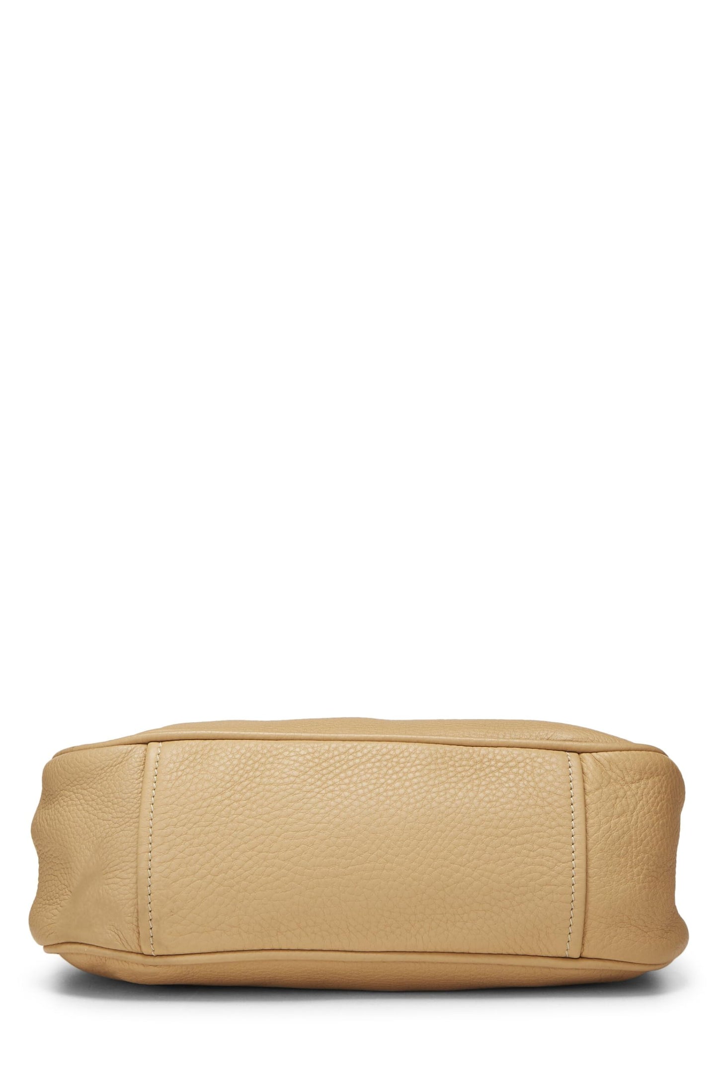 Prada, sac à bandoulière Vitello Daino beige d'occasion, beige