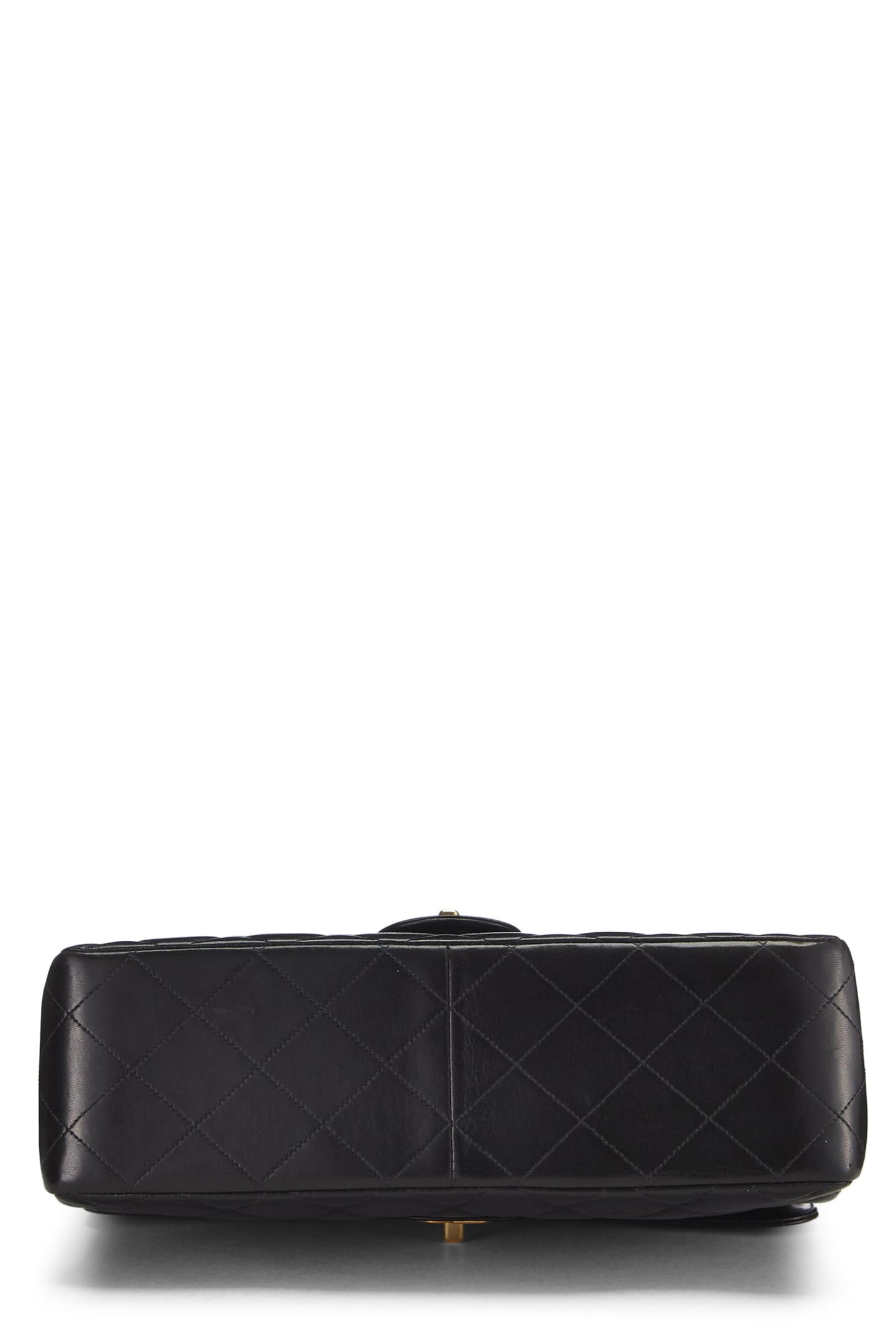 Chanel, Pre-Loved Black Quilted Lambskin Double Sided Classic Flap Jumbo, Black