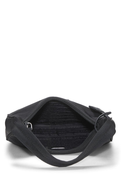 Prada, Pre-Loved Black Tessuto Re-Edition 2000 Hobo Mini, Black