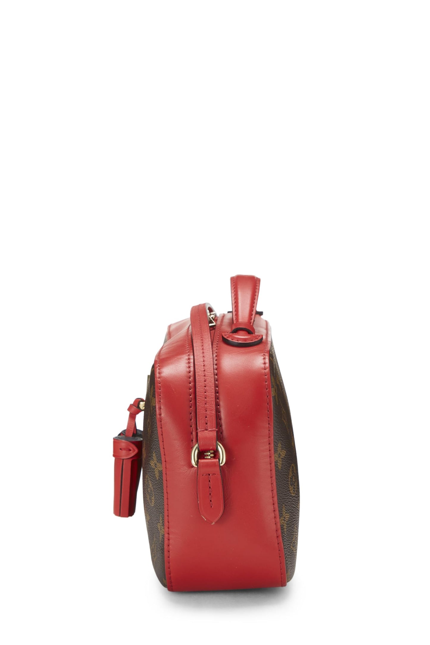 Louis Vuitton, Pre-Loved Red Monogram Canvas Saintonge, Red