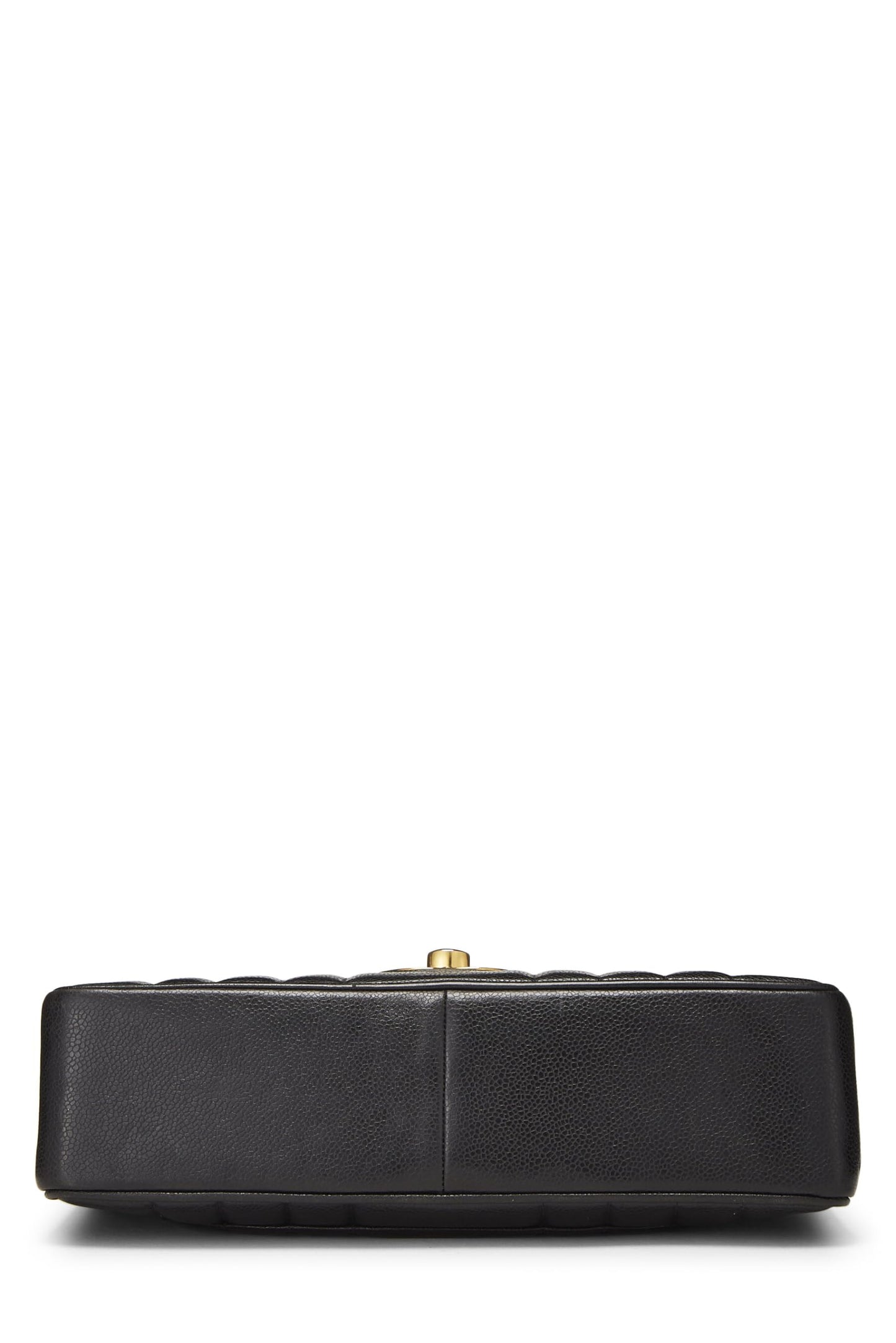 Chanel, Pre-Loved Black Caviar Vertical Half Flap Jumbo, Black