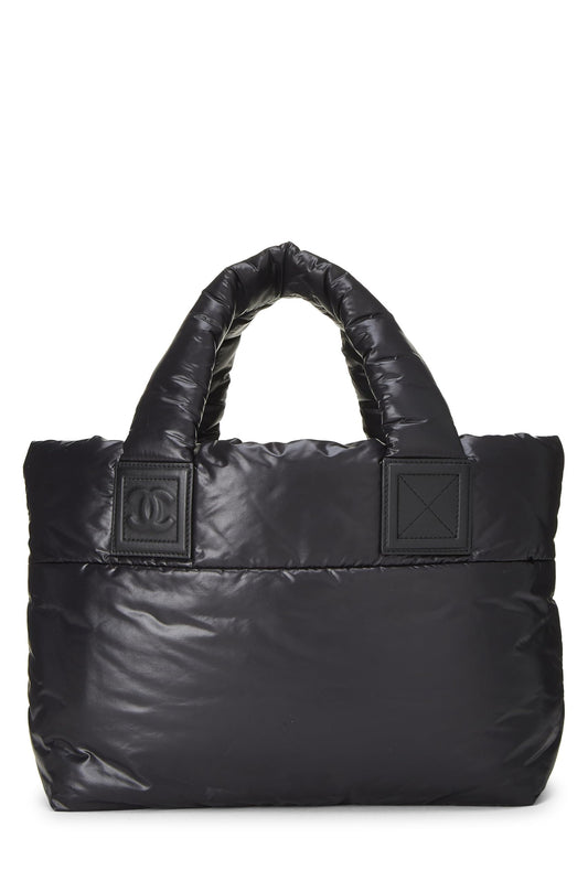 Chanel, Bolso tote pequeño Coco Cocoon de nailon negro Pre-Loved, Negro