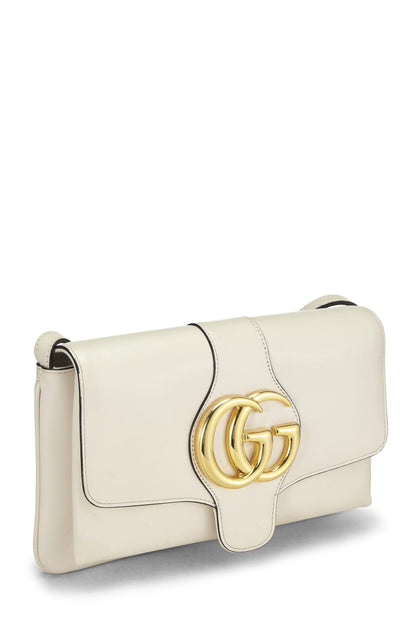 Gucci, Pre-Loved White Leather Arli Shoulder Bag Small, White