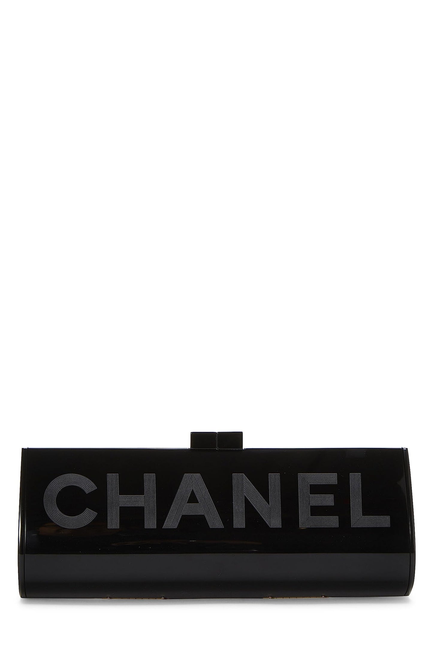 Chanel, sac de soirée en Lucite noire d'occasion, noir