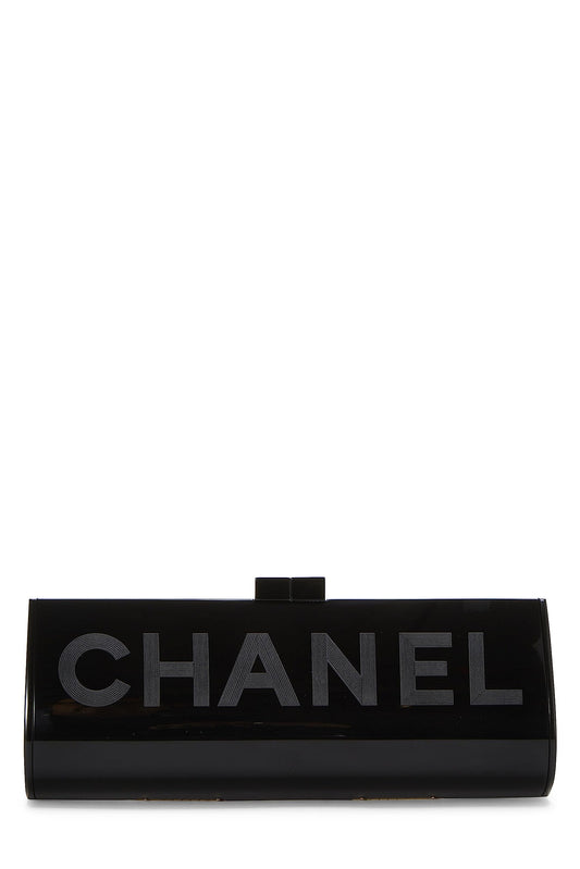 Chanel, sac de soirée en Lucite noire d'occasion, noir