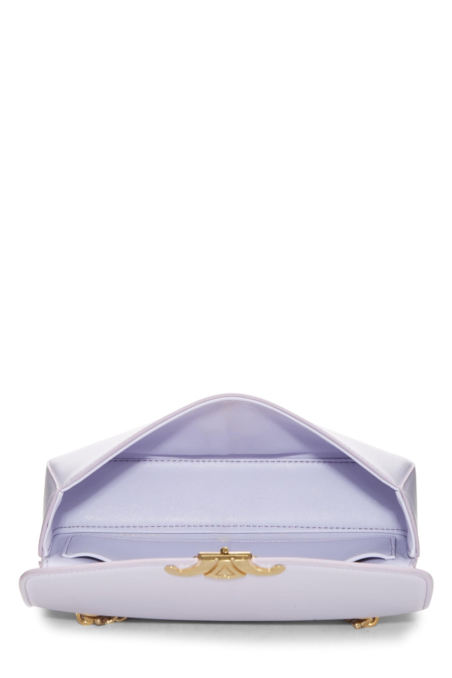 Céline, Pre-Loved Purple Calfskin Claude Chain Shoulder Bag, Purple