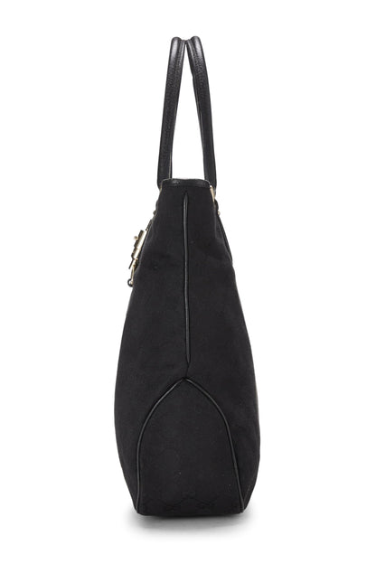 Gucci, sac fourre-tout New Jackie en toile noire GG d'occasion, noir