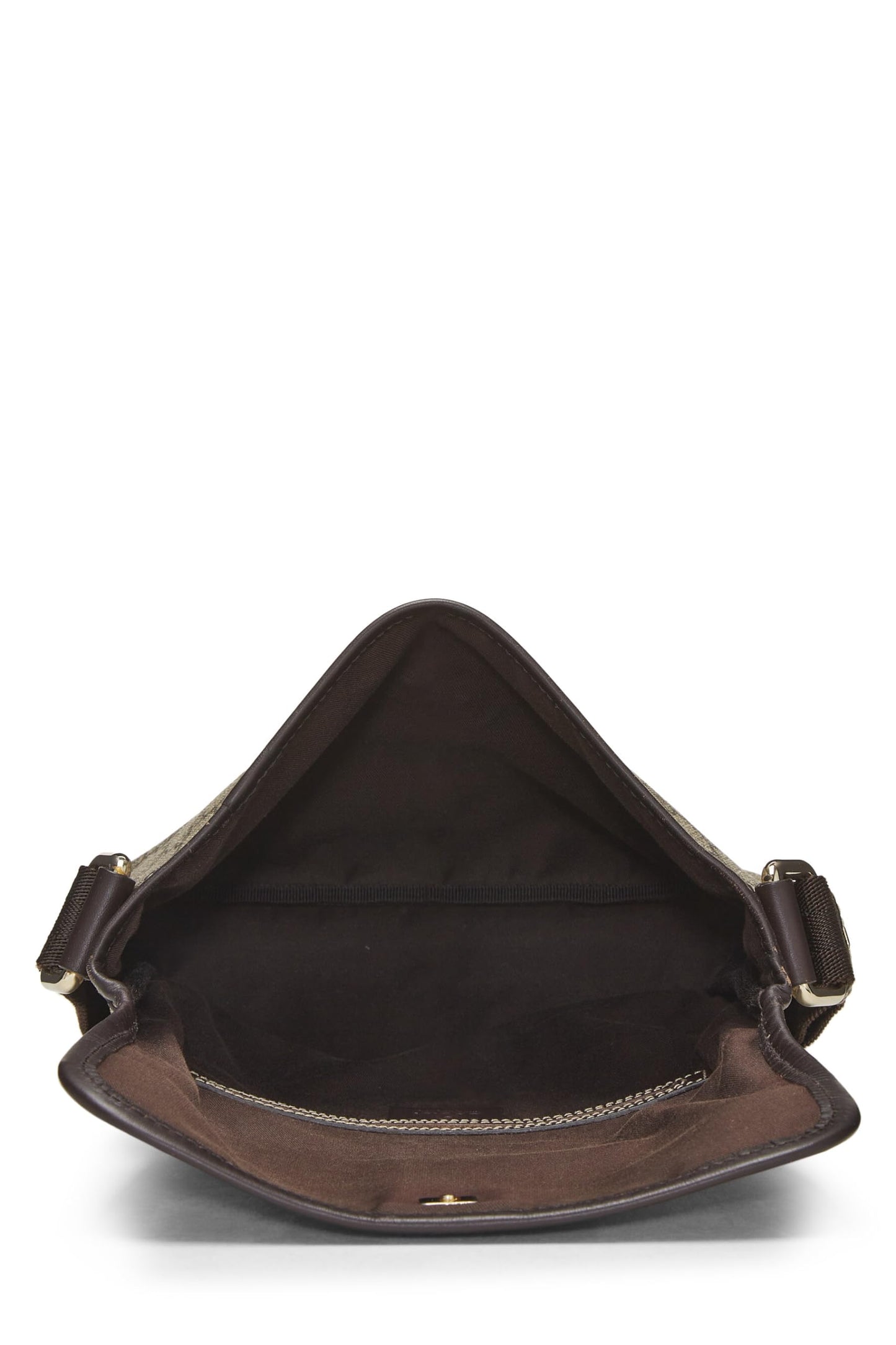 Gucci, Pre-Loved Original GG Supreme Canvas Flap Messenger Small, Brown