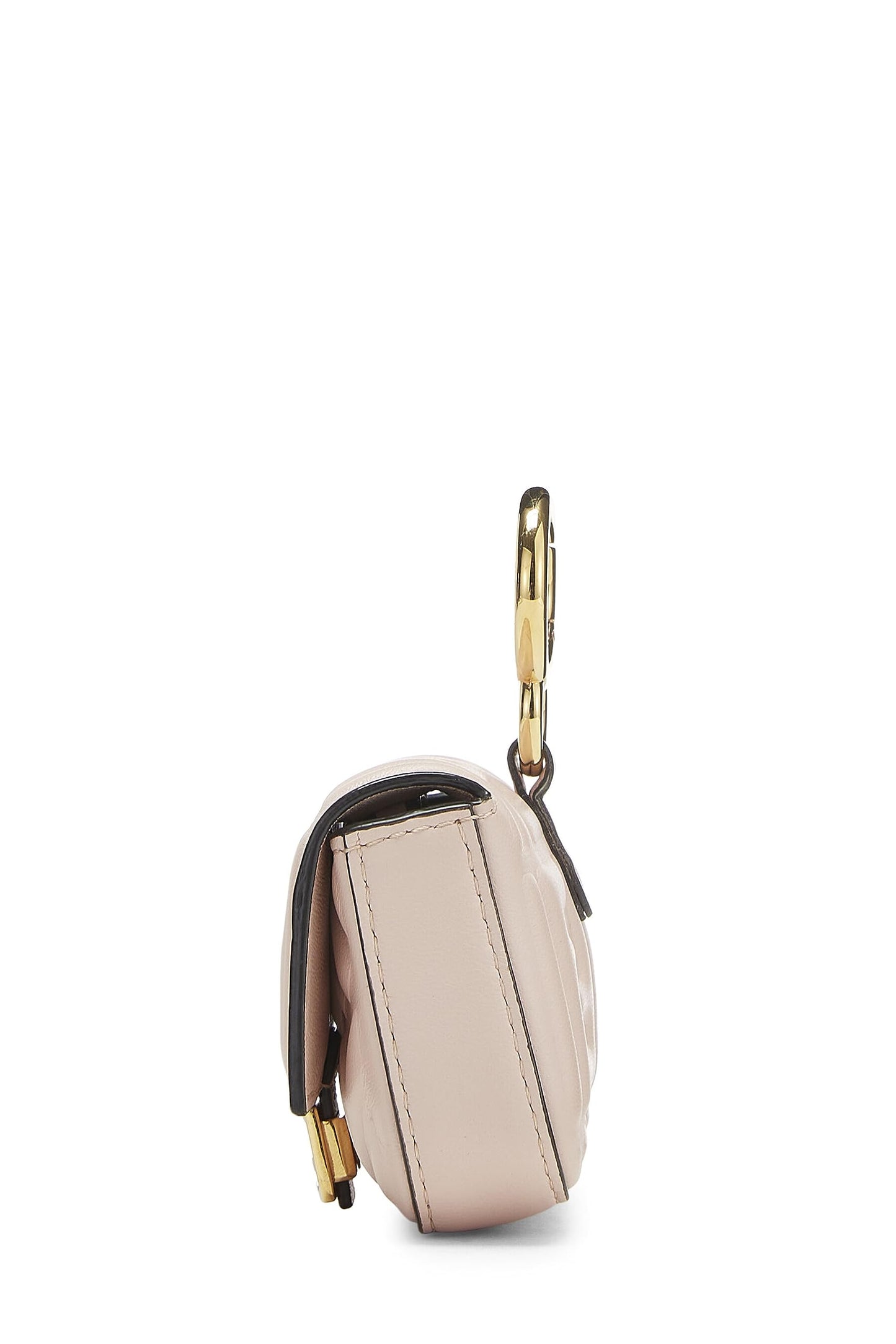 Fendi, Charm de sac convertible en baguette brodée rose d'occasion Nano, rose