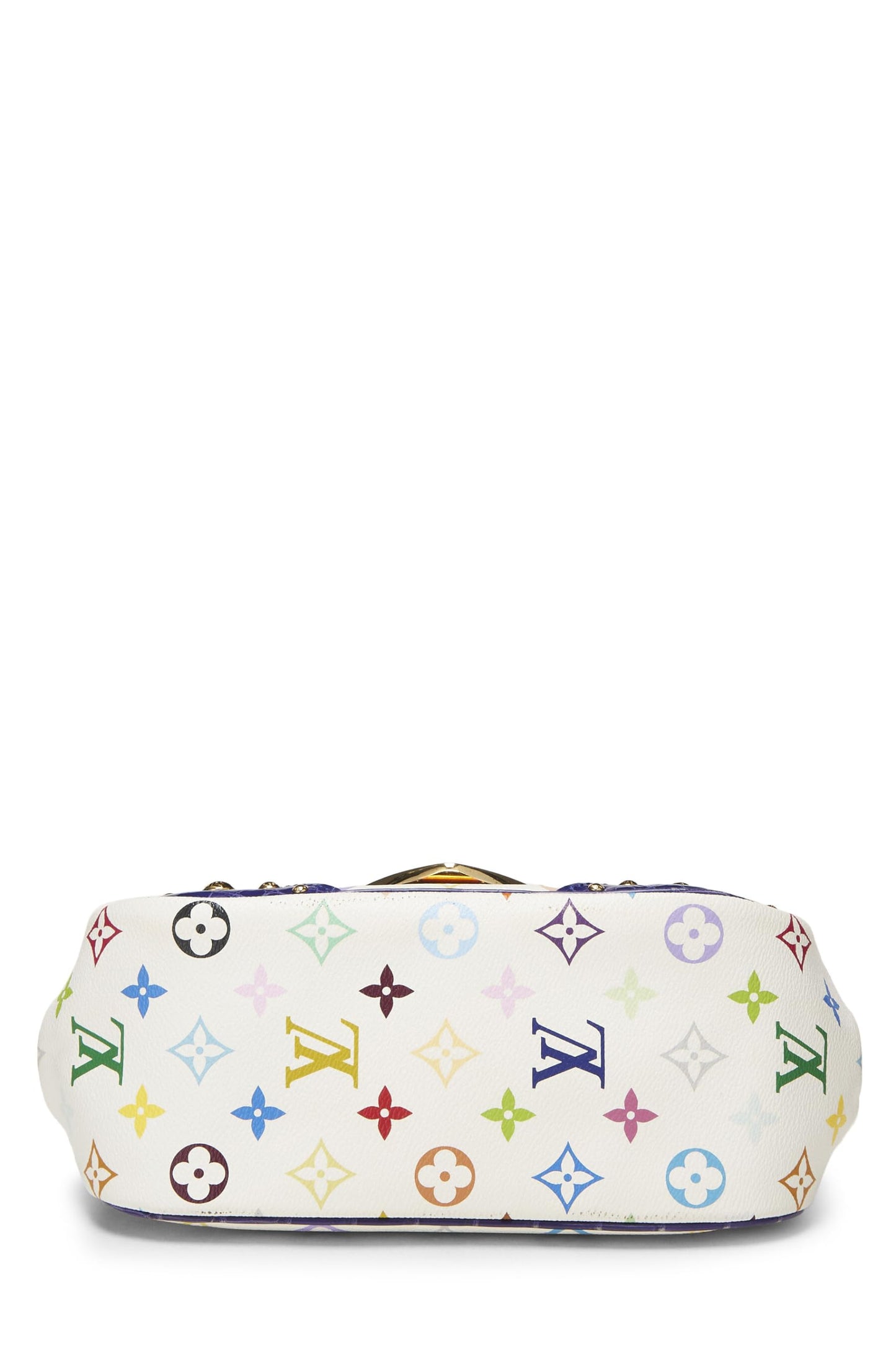 Louis Vuitton, Takashi Murakami x Louis Vuitton d'occasion, blanc, monogramme, multicolore, crocodile, Marilyn, bleu