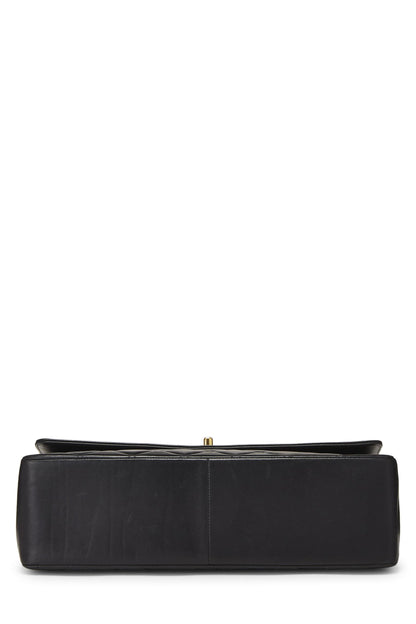 Chanel, Pre-Loved Black Lambskin 'CC' Flap Maxi, Black