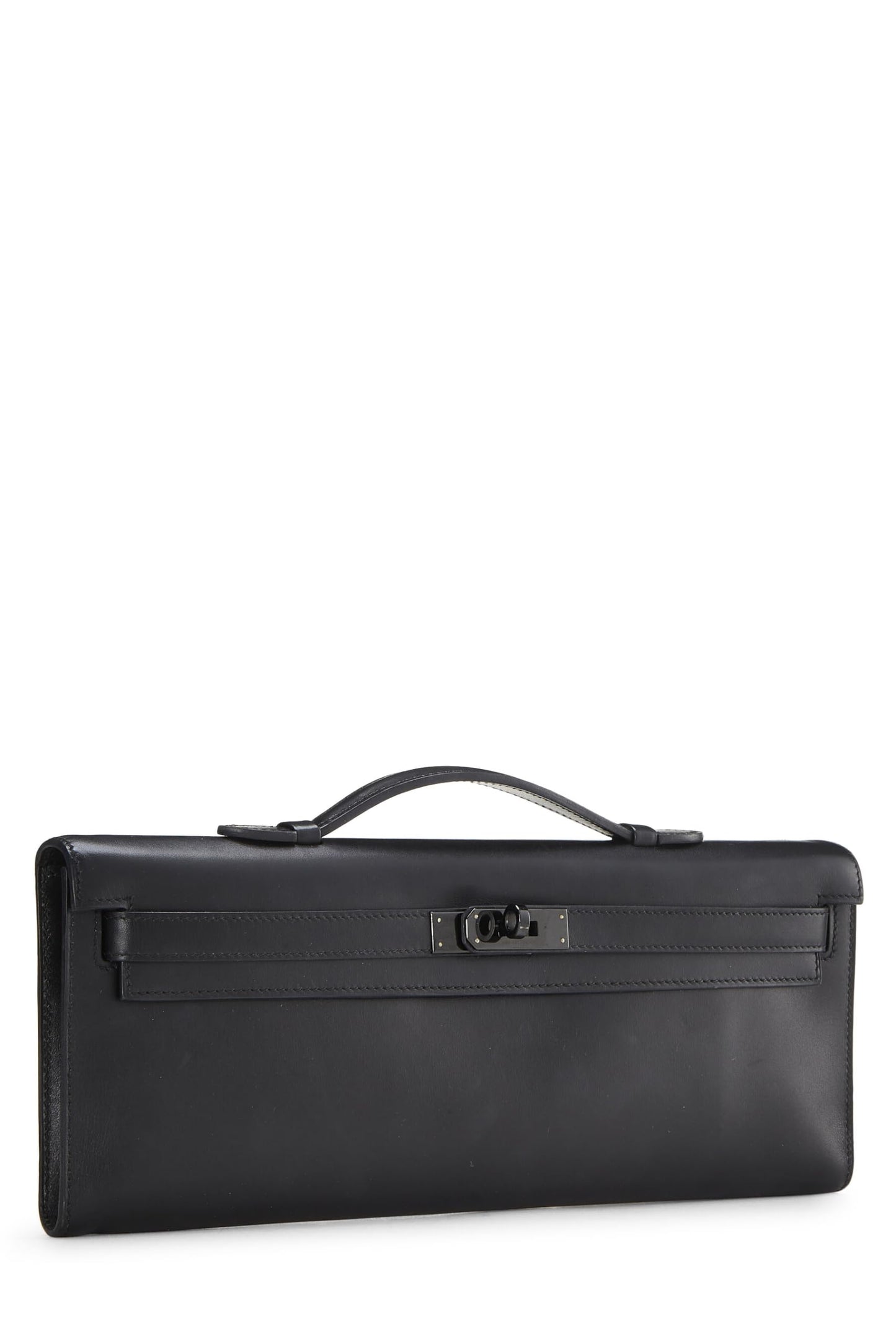 Hermès, Pre-Loved SO Black Box Kelly Cut, Negro