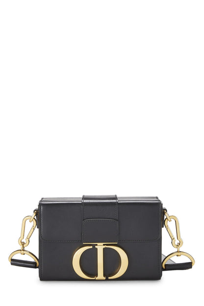 Dior, sac 30 Montaigne Box en cuir de veau noir d'occasion, noir