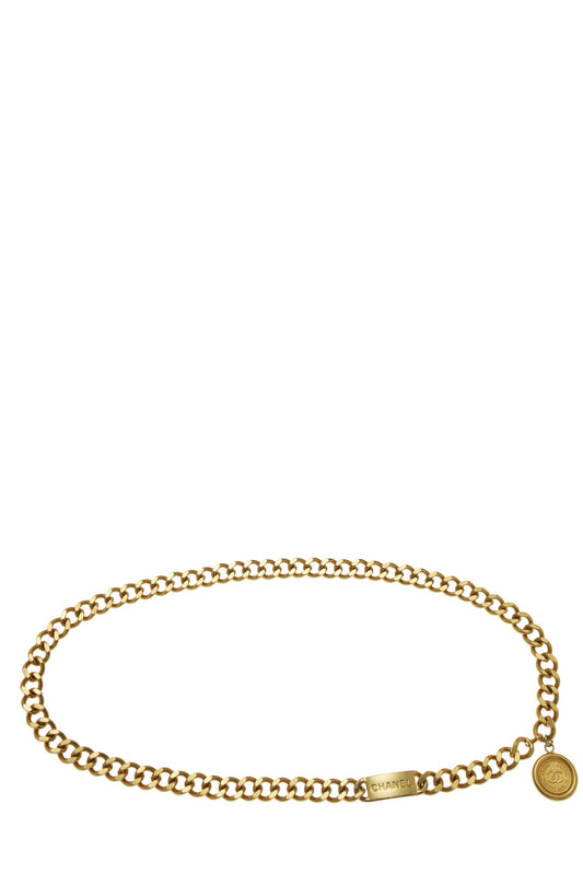 Chanel, Pre-Loved Gold 'CC' Chain Belt, Gold