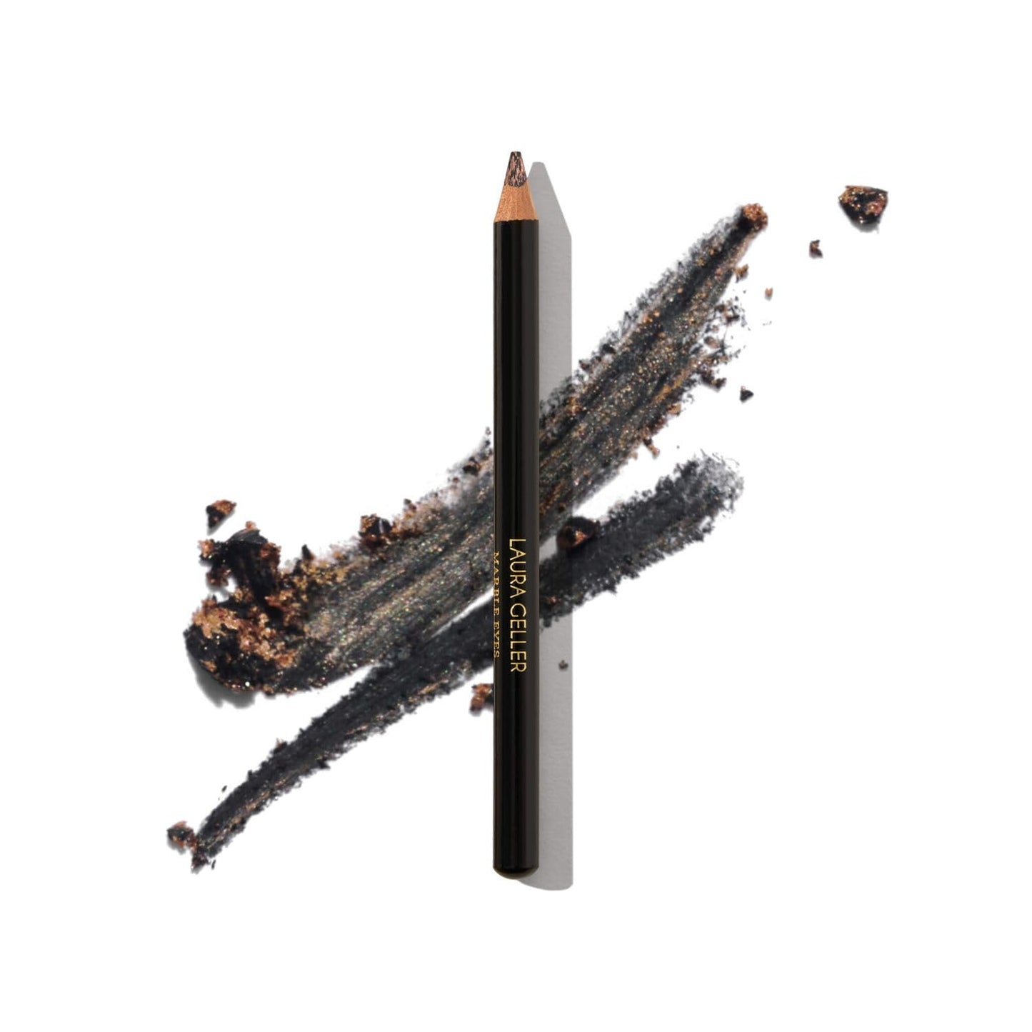 LAURA GELLER NEW YORK Eyeliner multidimensionnel Marble Eyes – Longue tenue et résistant aux taches – Formule crémeuse et fluide – Maquillage Eye-liner ultra pigmenté – Black Diamonds