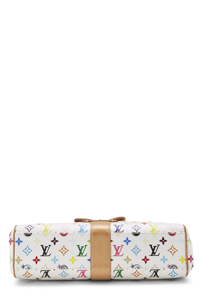 Louis Vuitton, Pre-Loved Takashi Murakami x Louis Vuitton Blanco Multicolor Eye Love Monogram Sac Retro GM, Blanco