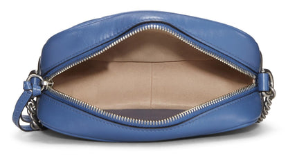 Gucci, Mini sac bandoulière GG Marmont bleu d'occasion, bleu