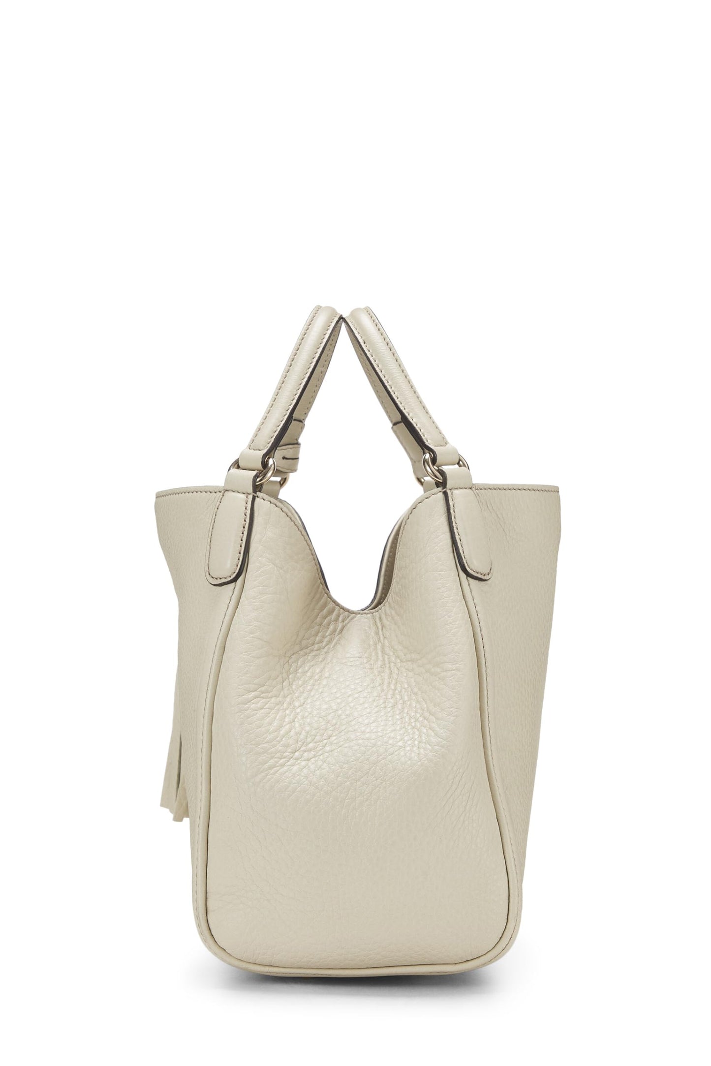 Gucci, Bolso de hombro convertible Soho pequeño de cuero blanco Pre-Loved, Blanco