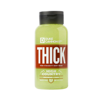 Gel de baño de alta viscosidad THICK para hombres de Duke Cannon Supply Co., variedad Scent Seeker, paquete de 4, ingredientes de primera calidad, espesantes de origen vegetal, espuma superior, exfoliante natural, 17,5 onzas líquidas (paquete de 4)