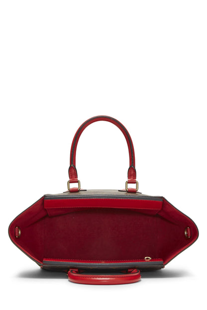 Louis Vuitton, Phenix PM de lona con monograma rojo Pre-Loved, Rojo