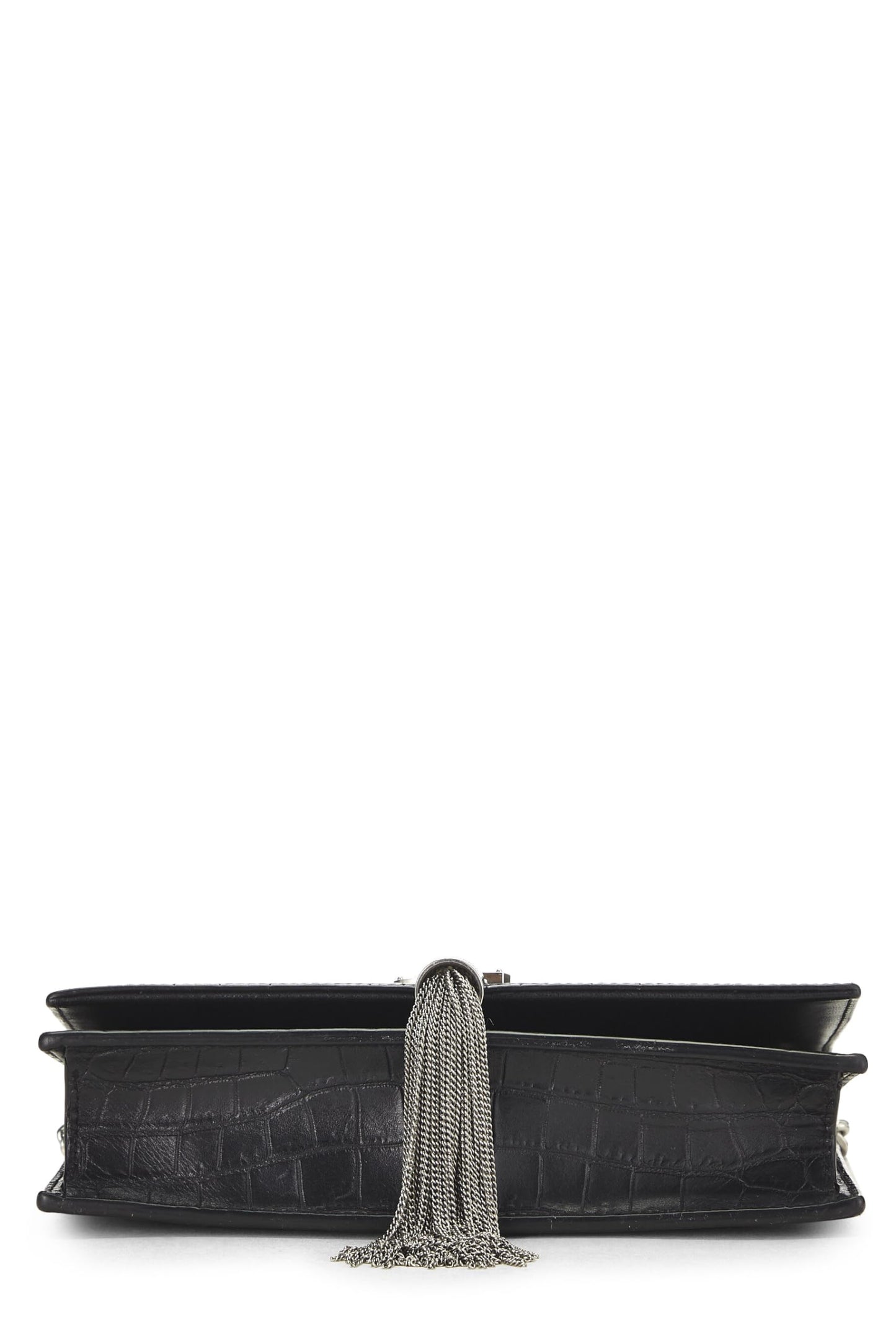 Yves Saint Laurent, Pre-Loved Black Embossed Leather Kate Tassel Small, Black