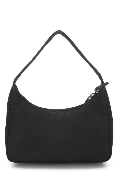 Prada, Mini Hobo Tessuto noir d'occasion réédition 2000, noir