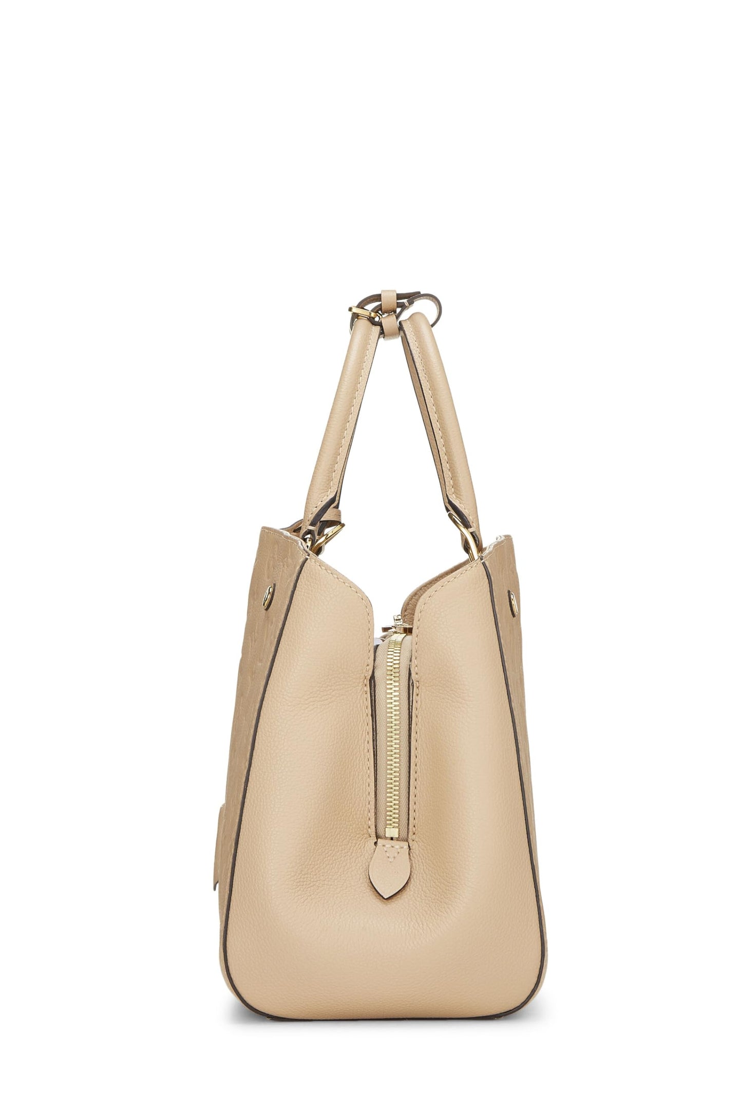 Louis Vuitton, Monogramme Dune pré-aimé Empreinte Montaigne MM, Beige