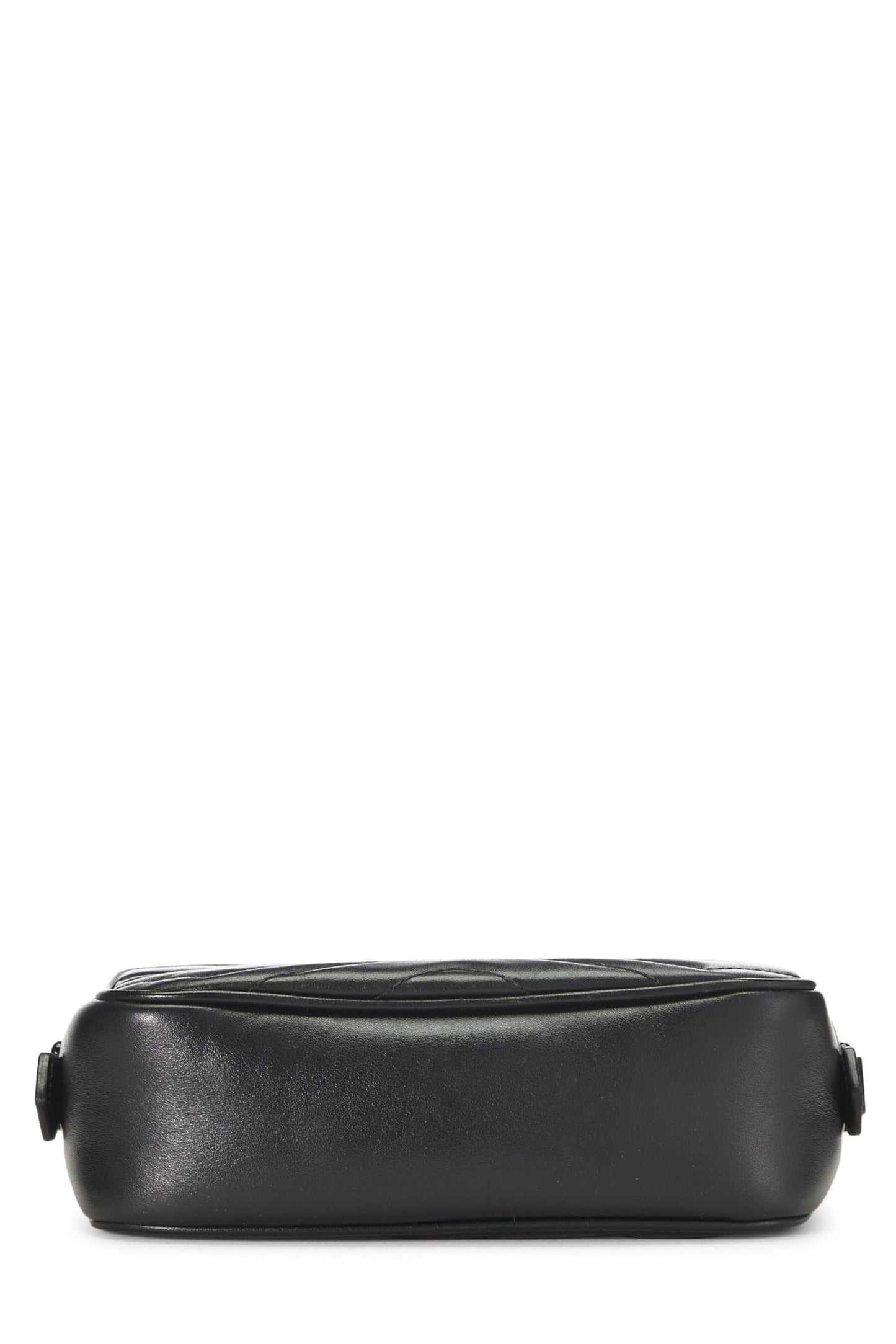 Gucci, Mini sac bandoulière GG Marmont en cuir noir d'occasion, noir