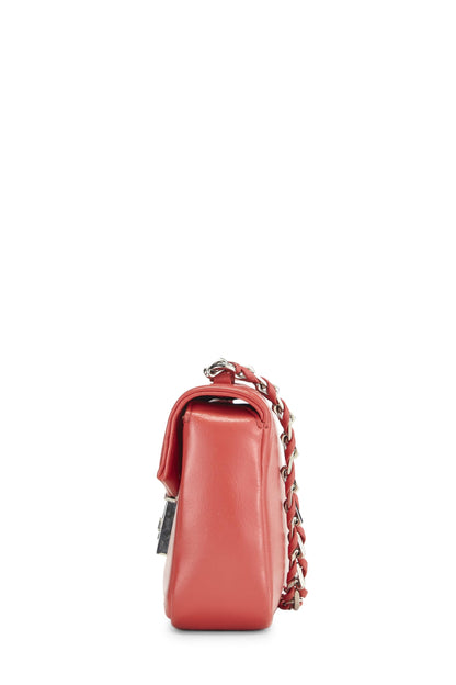 Fendi, Be Baguette Mini en cuir nappa rose d'occasion, rose