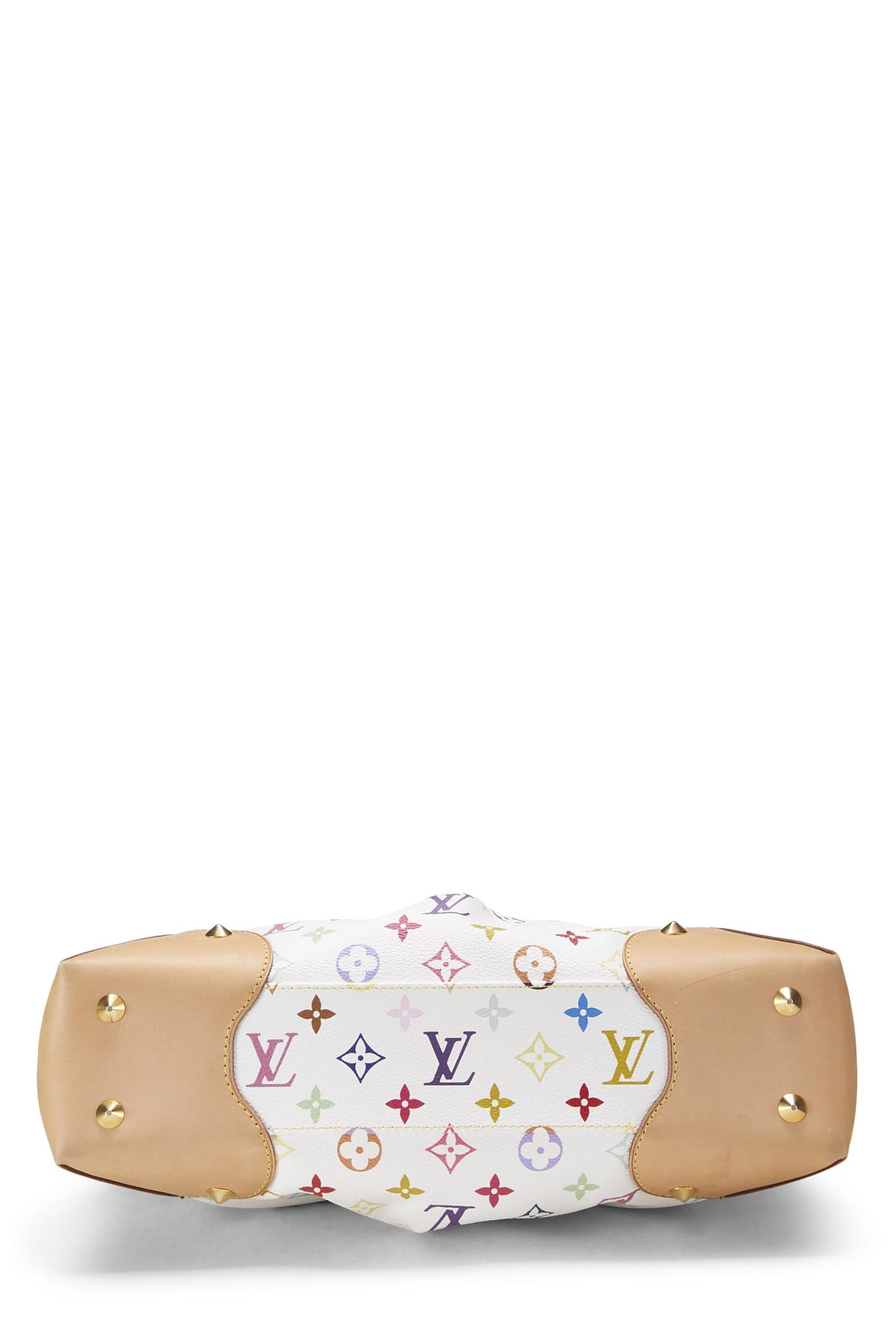 Louis Vuitton, Pre-Loved Takashi Murakami x Louis Vuitton White Monogram Multicolore Judy MM, White