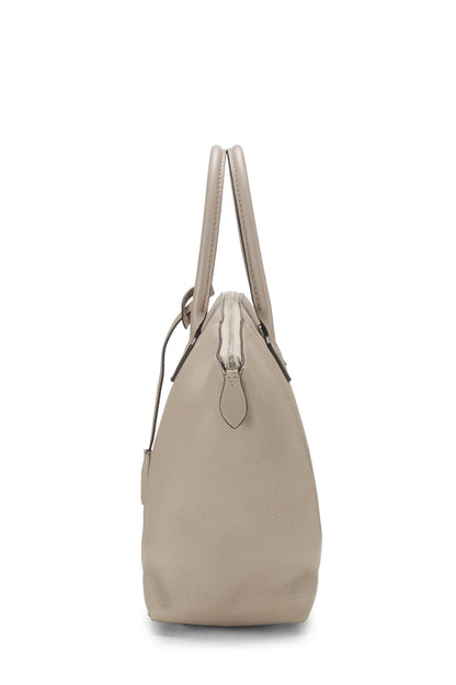 Louis Vuitton, Lockit MM de cuero suave Taurillon gris pre-amado, Gris