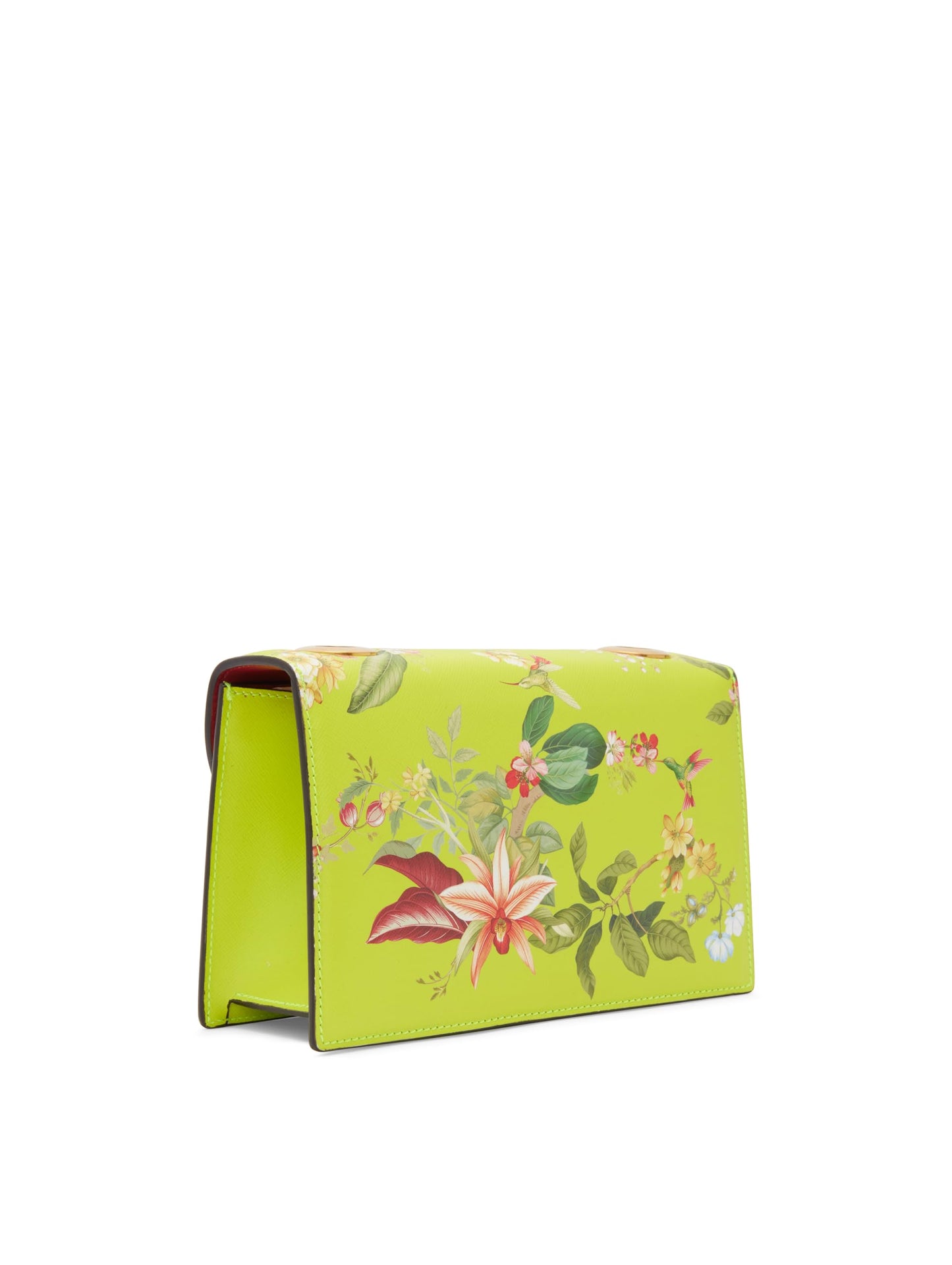 Oscar de la Renta, Flora & Fauna Printed TRO Bag, Neon Yellow