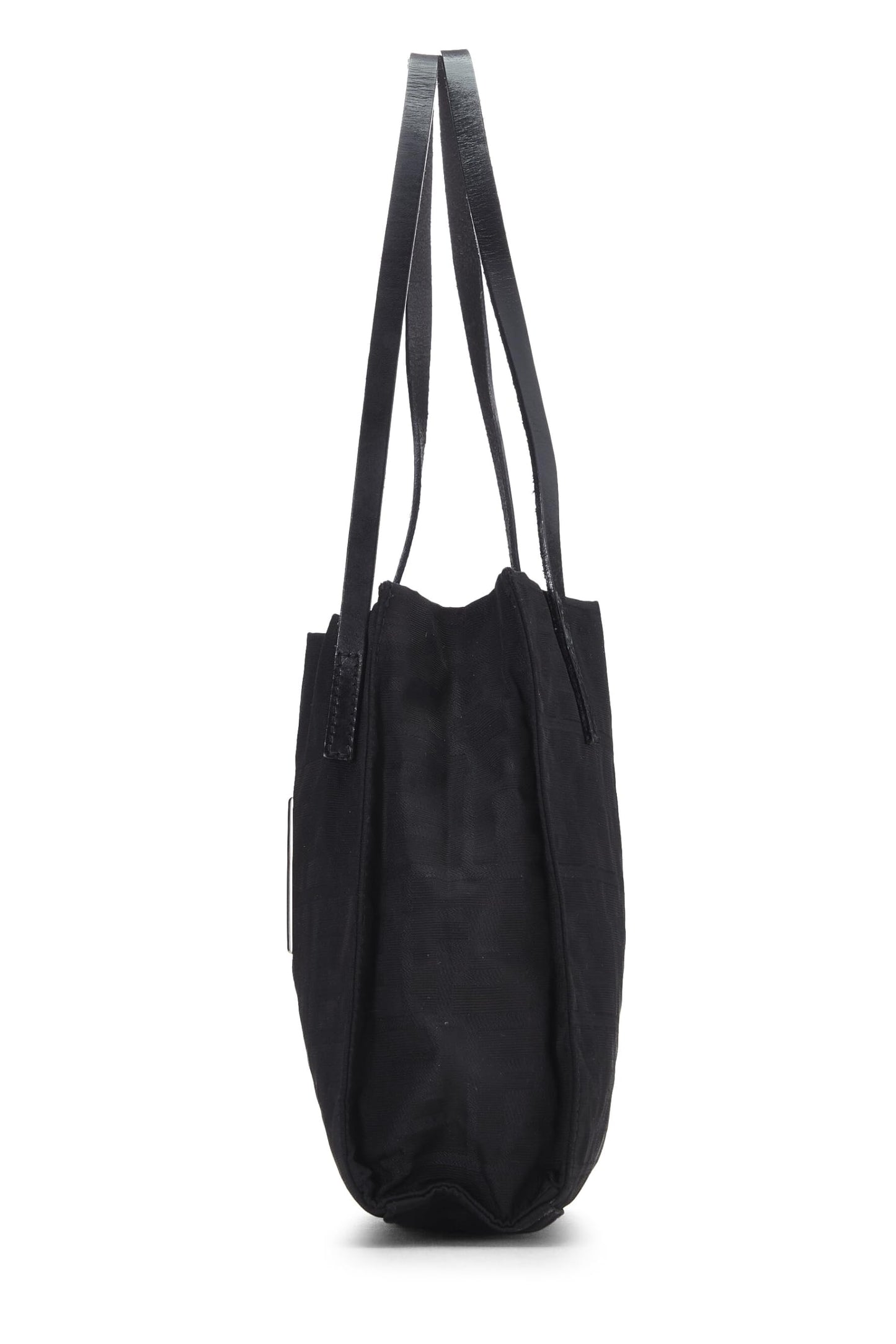 Fendi, Pre-Loved Black Zucca Nylon Tote Small, Black