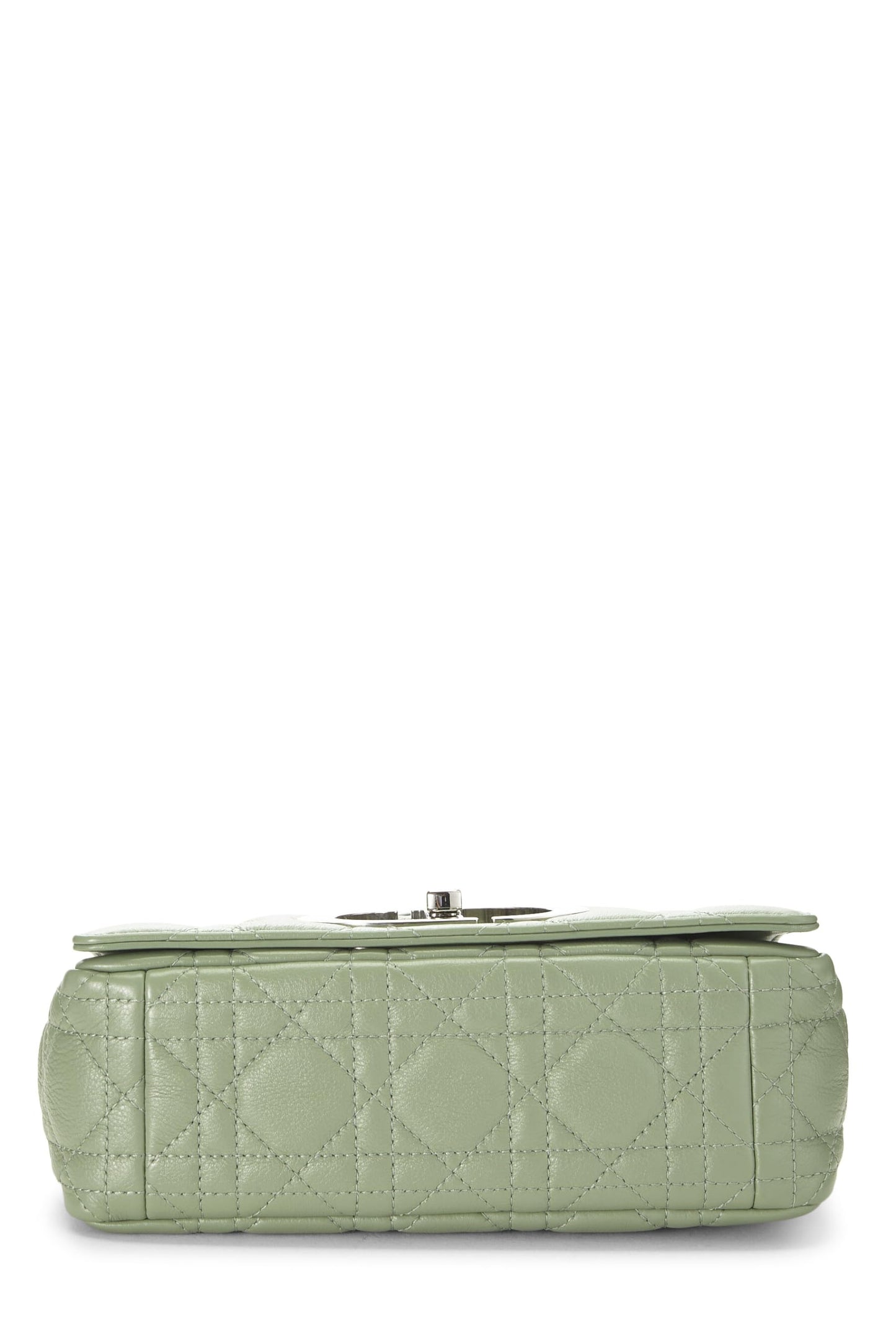 Dior, Bolso Caro pequeño de piel de becerro Cannage verde Pre-Loved, Verde