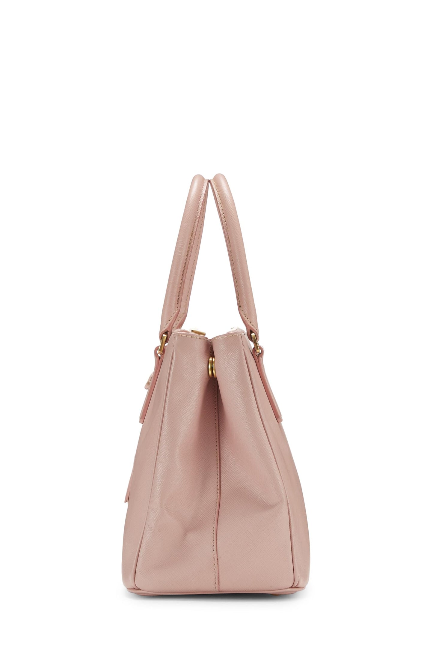 Prada, petit sac fourre-tout exécutif en saffiano rose d'occasion, rose