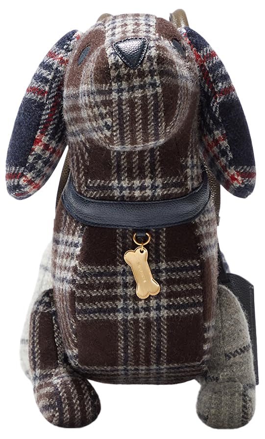 Thom Browne, Pre-loved Hector Plaid - Check Dog Bag, One Size, Plaid