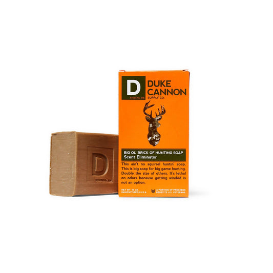 Duke Cannon Big Ol' Brick of Hunting Soap - Scent Eliminator Soap for Hunters - 10 ounce Bar Soap, Single Pack