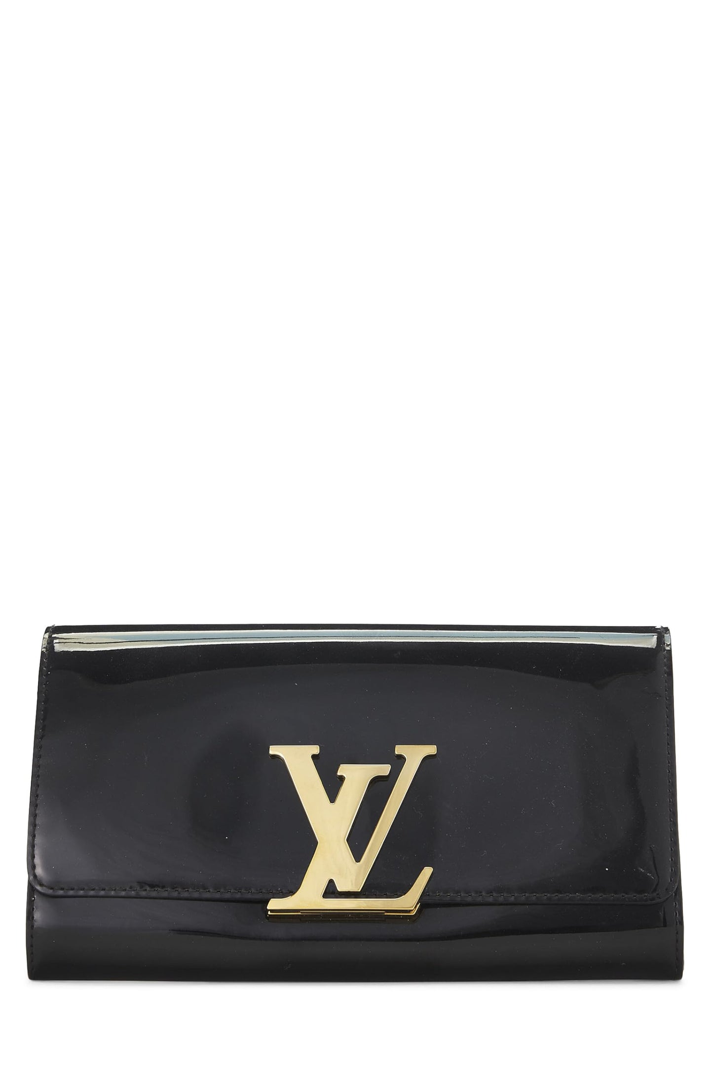 Louis Vuitton, Pre-Loved Noir Vernis Pochette Louise, Black